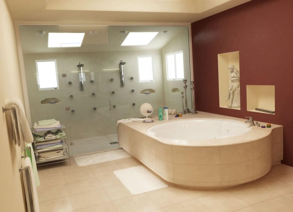 Image of: Luxury Bathroom Layouts