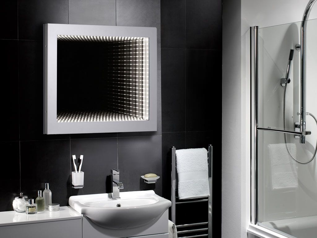 Image of: Modern Bathroom Mirrors Idea