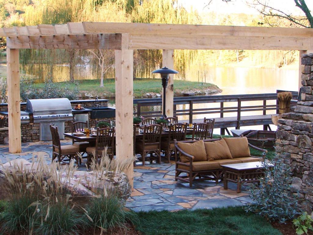 Image of: Rustic Outdoor Kitchen Designs