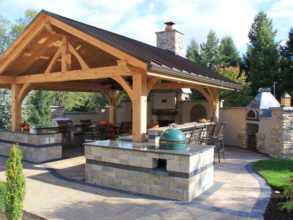 Image of: Rustic Outdoor Kitchen Photos