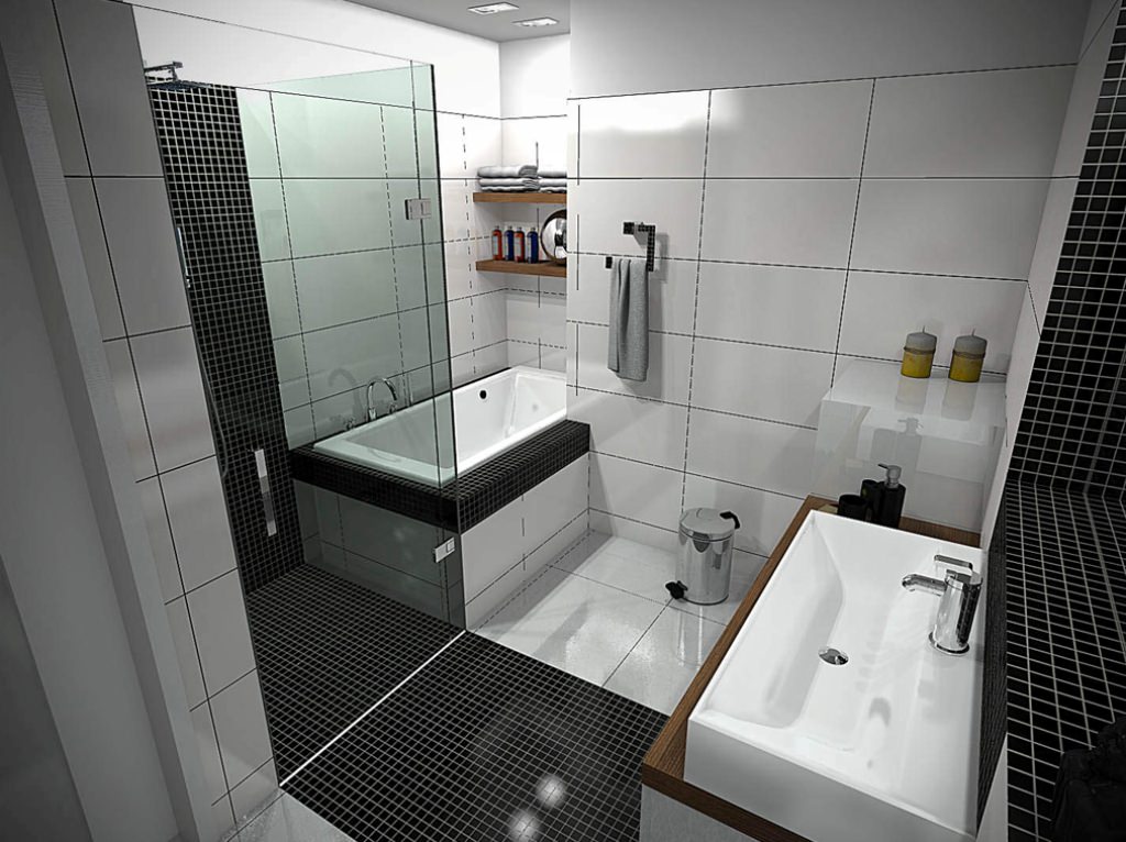 Image of: Small Bathroom Designs With Tub And Walk In Shower
