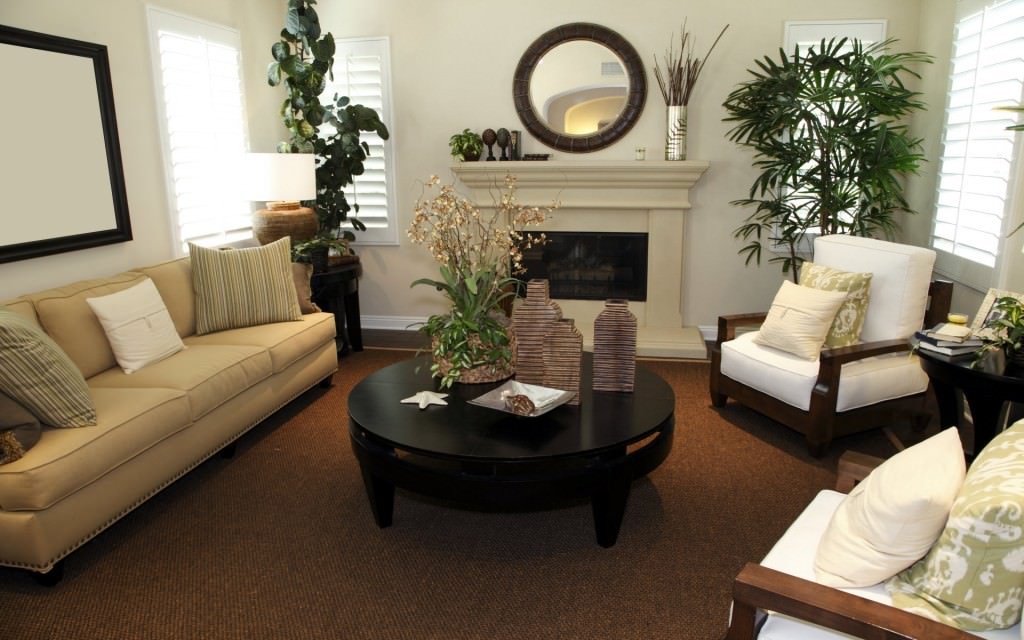 Image of: Small Living Room Furniture Arrangement With Fireplace