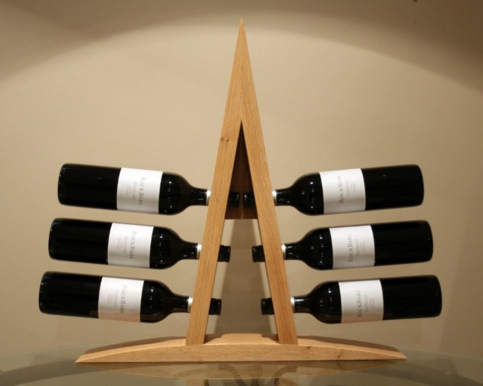 Image of: Wood Wine Rack Plans