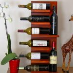 Wood Wine Rack Standing On Tables