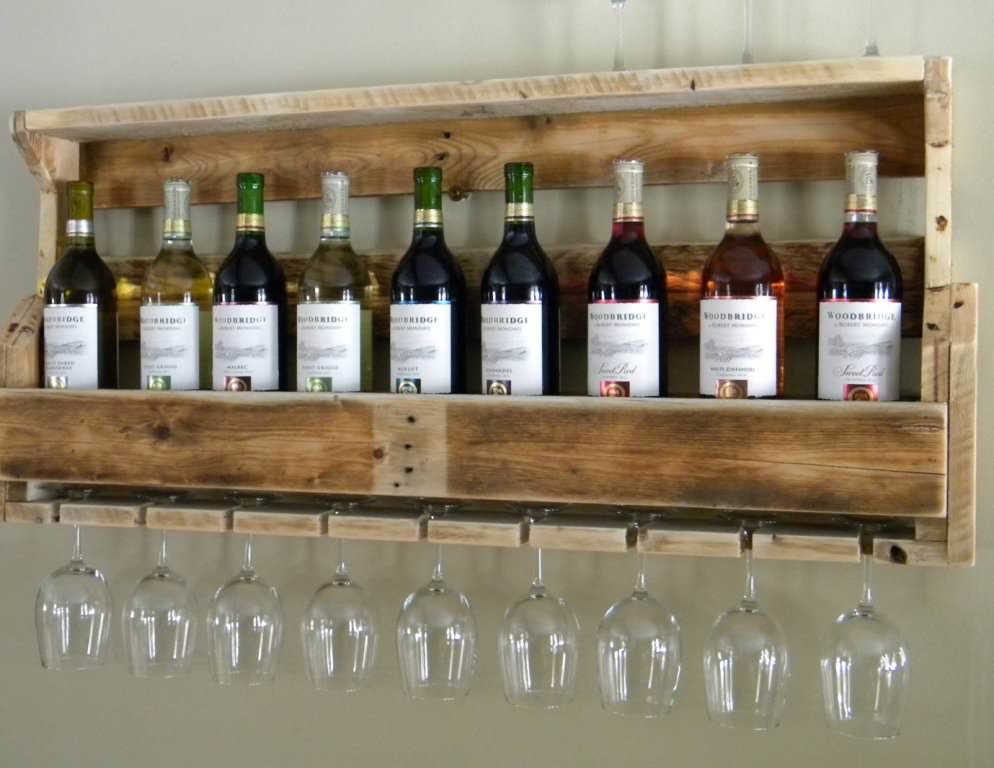 Image of: Wood Wine Rack