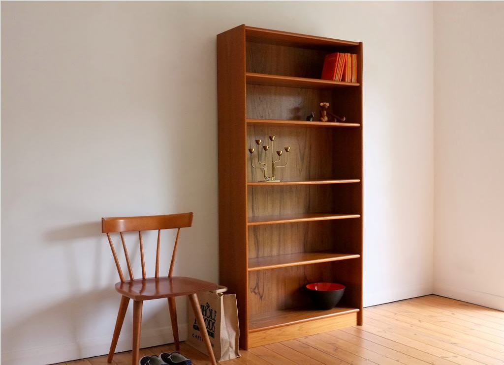 Image of: Danish Teak Bookcase