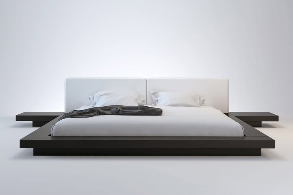 Image of: Modern King Platform Bed With Storage