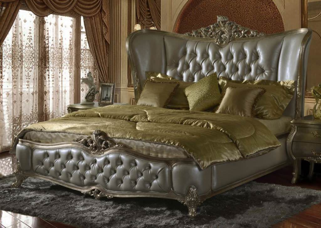 Image of: Upholstered Wingback Bed King