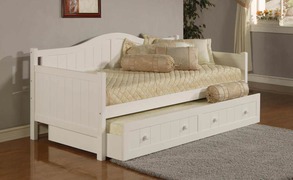Image of: Ikea White Bed Frame
