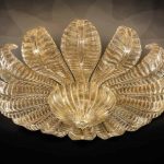 Mid Century Murano Glass Ceiling Chandeliers