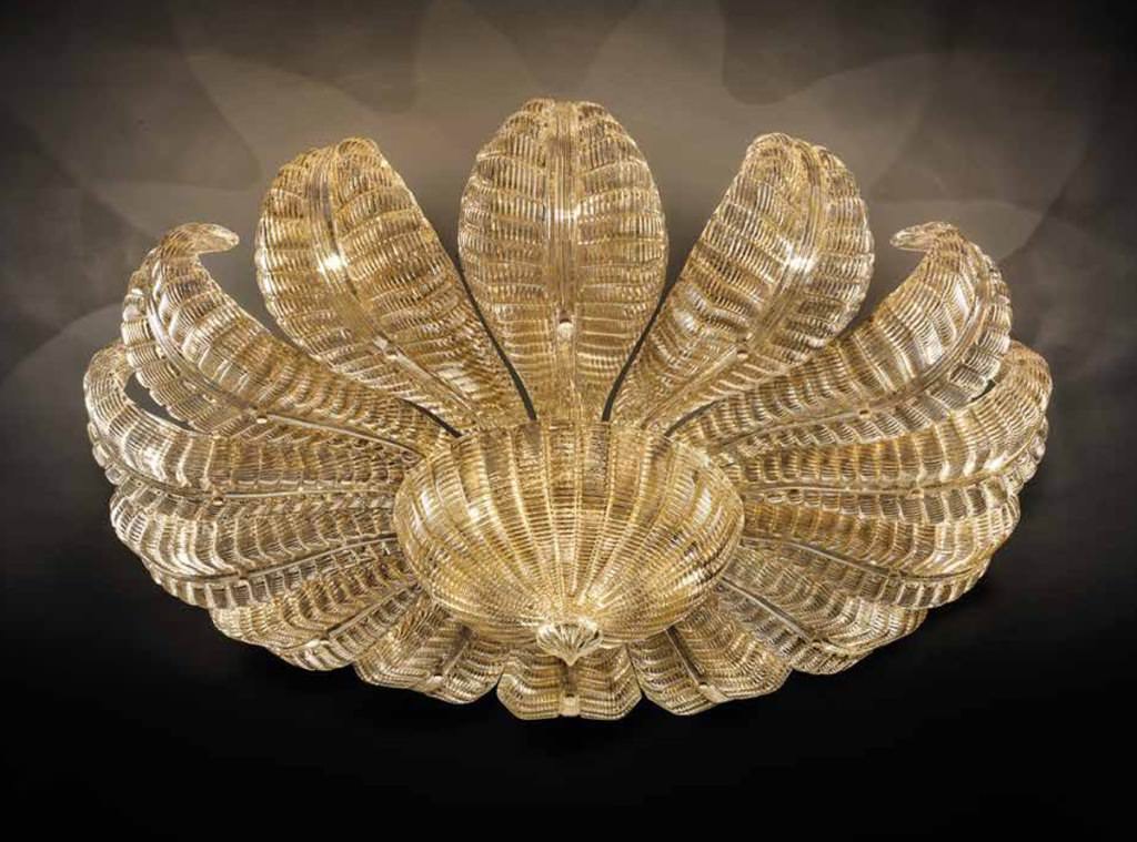 Image of: Mid Century Murano Glass Ceiling Chandeliers