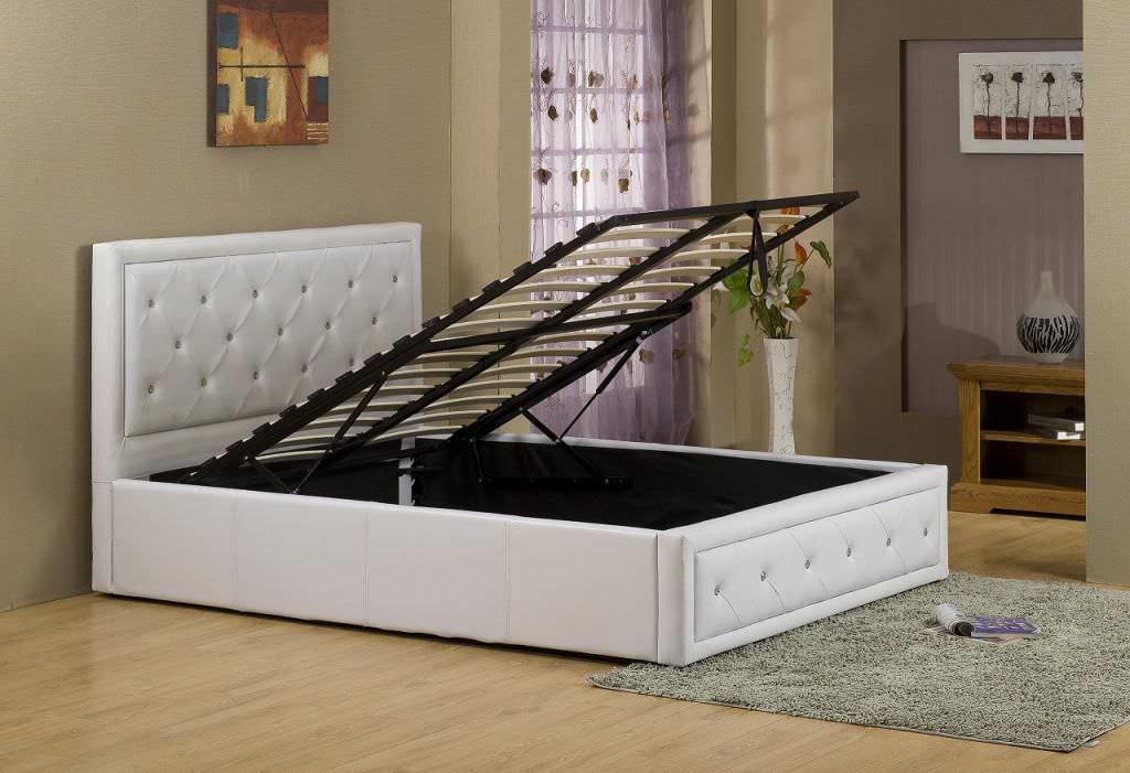 Image of: Ottoman Storage Bed Assembly