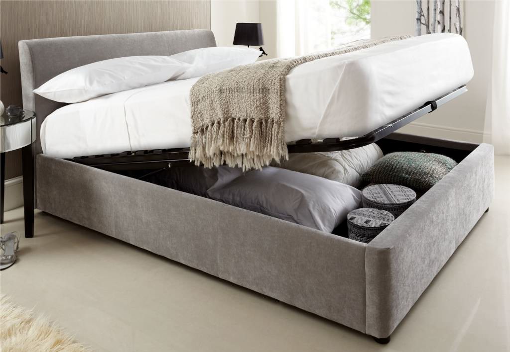 Image of: Ottoman Storage Bed Design