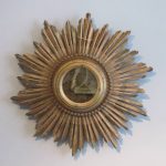 Small Vintage Sunburst Mirror