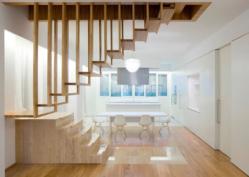 Image of: Unique Staircases For Small Spaces