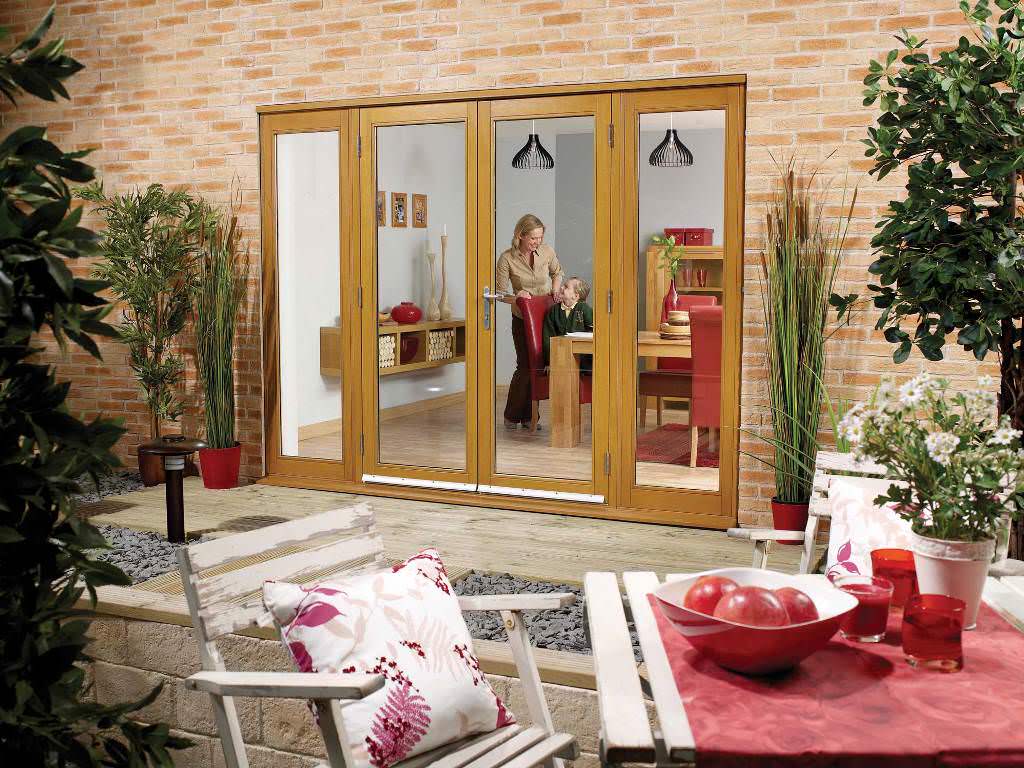 Image of: Exterior Wooden French Doors