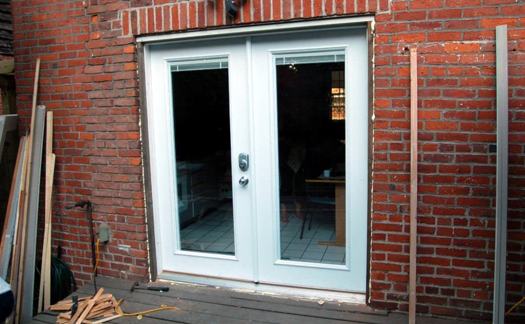 Image of: Narrow Exterior French Doors Makeover