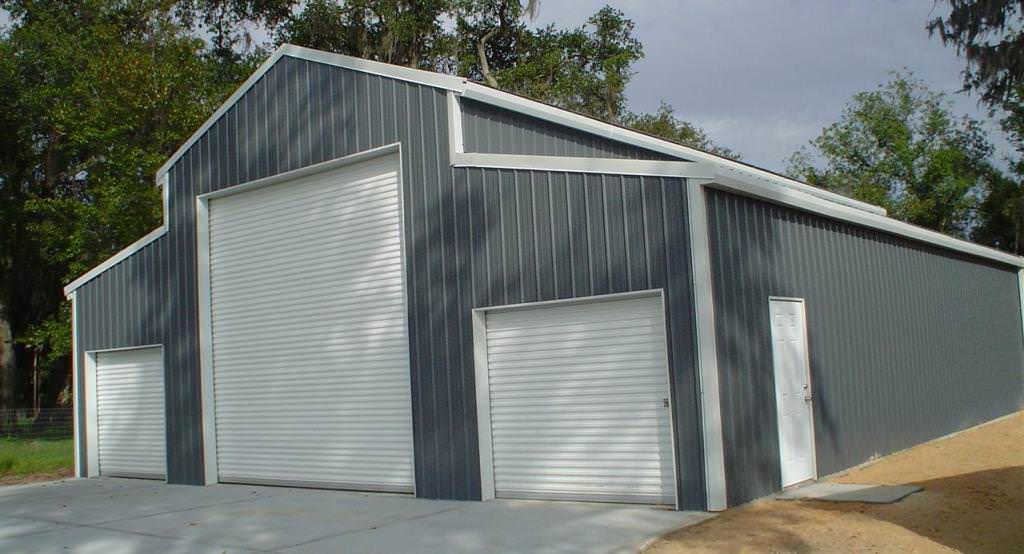 Image of: Prefab Steel Garages
