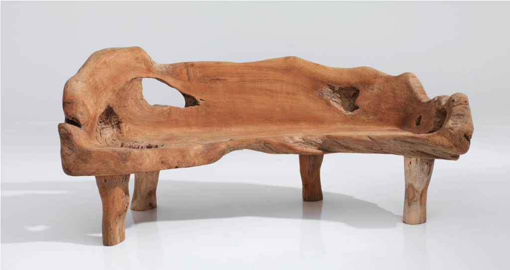 Image of: Teak Root Furniture Bench