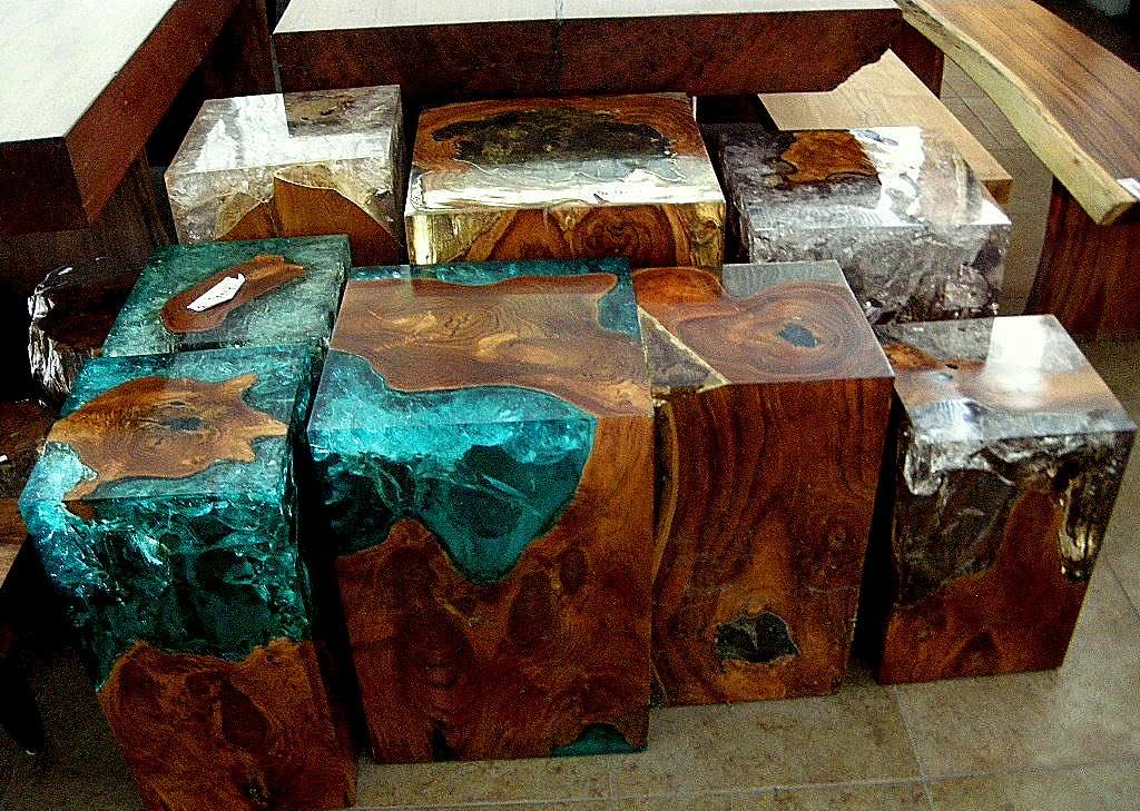 Image of: Teak Root Furniture With Resin