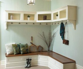 Awesome Corner Entryway Bench Design