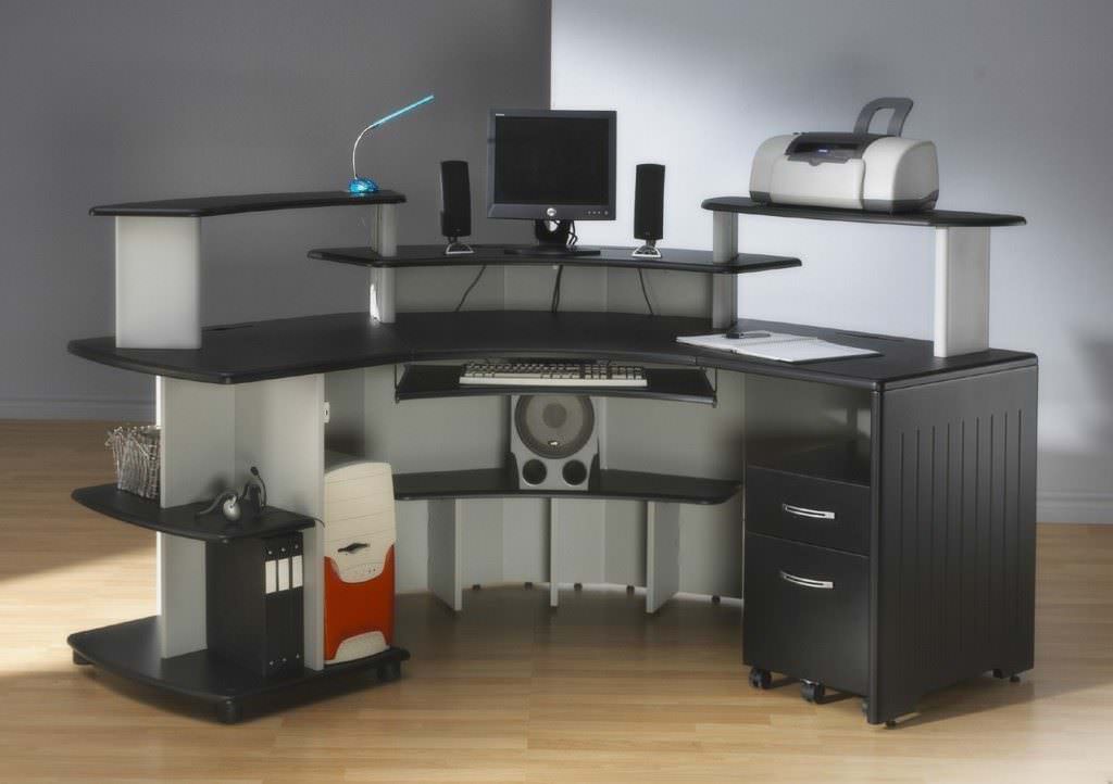 Image of: Corner Workstation Desk Photo