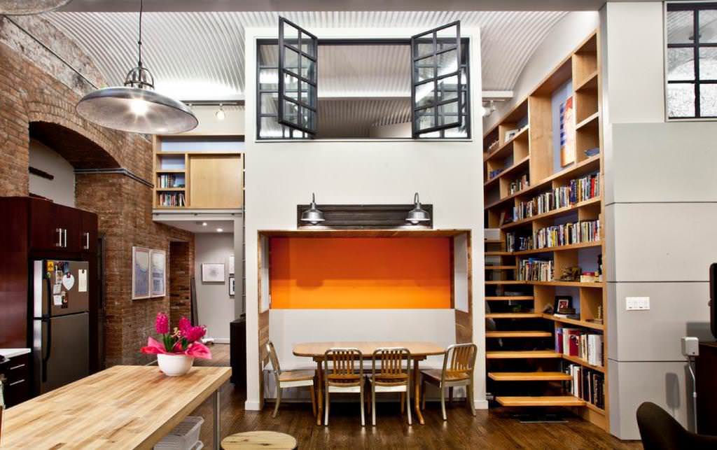 Image of: Loft Ladders For Small Spaces