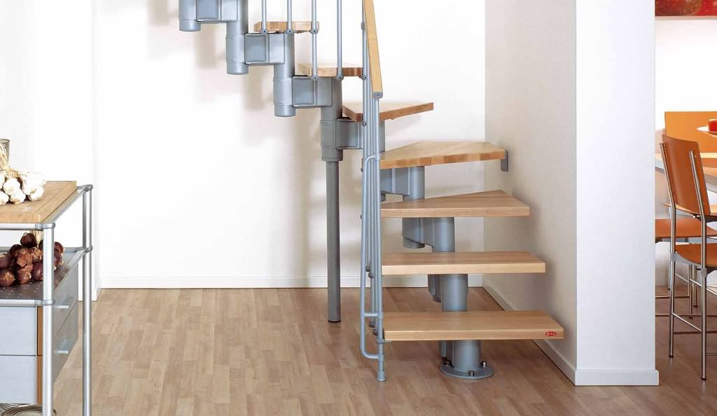 Image of: Prefab Compact Staircase