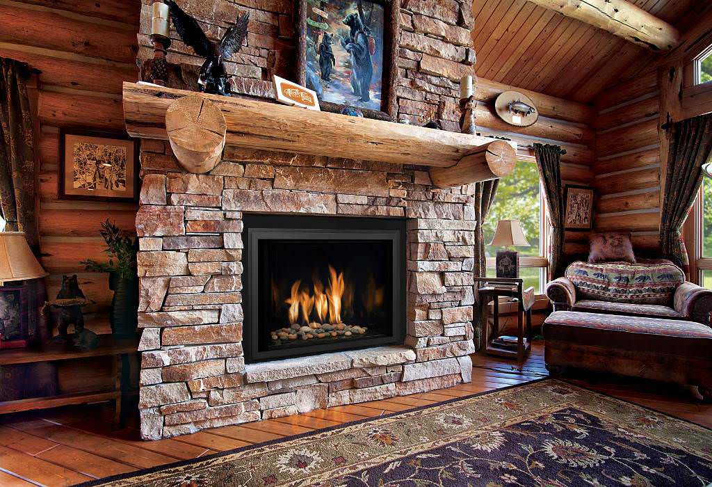 Image of: Prefab Fireplace Design