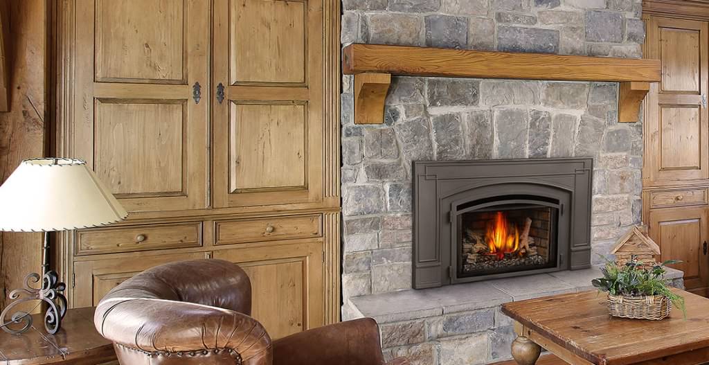 Image of: Prefab Fireplace Style