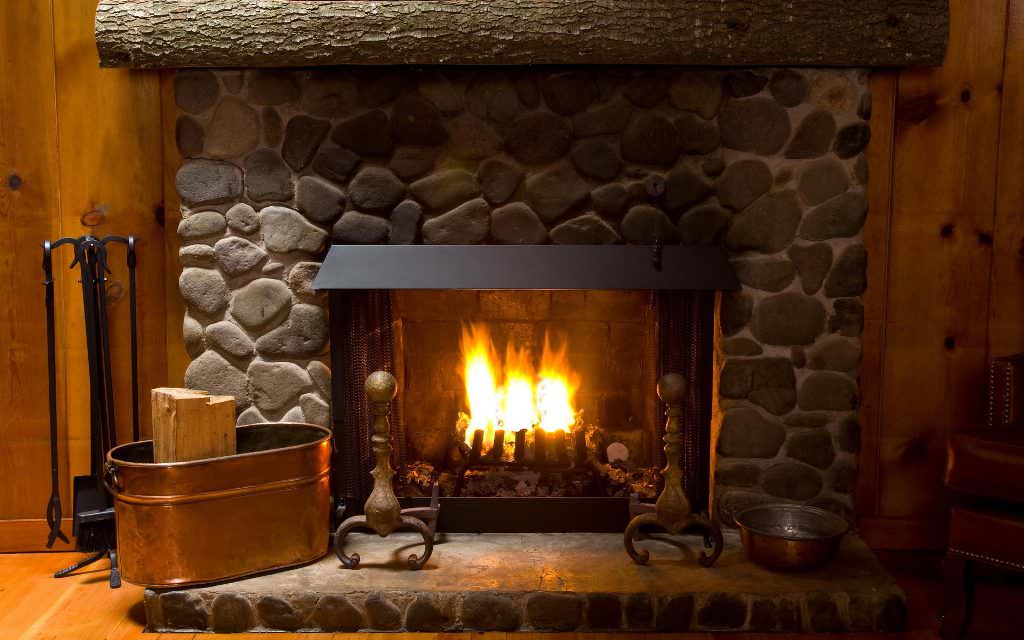 Image of: Prefab Fireplace