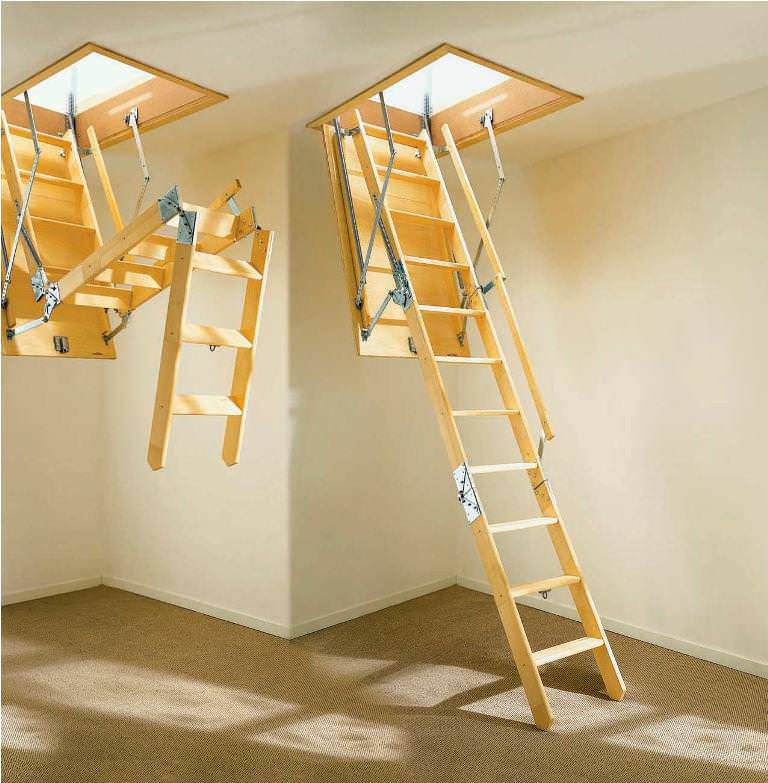 Image of: Pull Down Loft Staircase