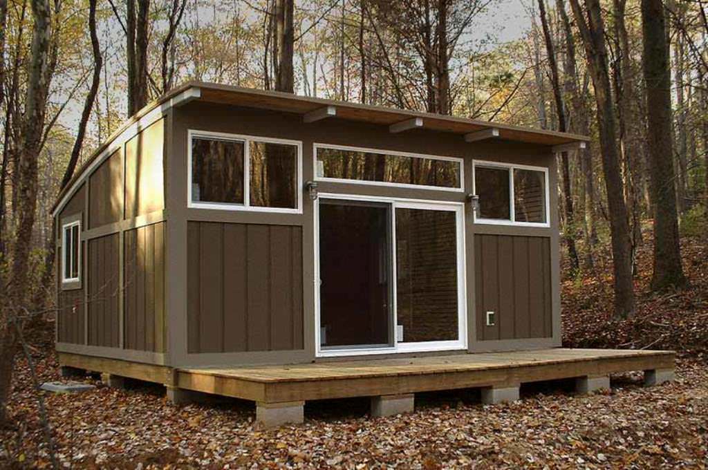 Image of: Small Prefab Modern Cabin