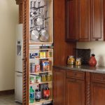 Tall Sliding Corner Storage Cabinet For Kitchen