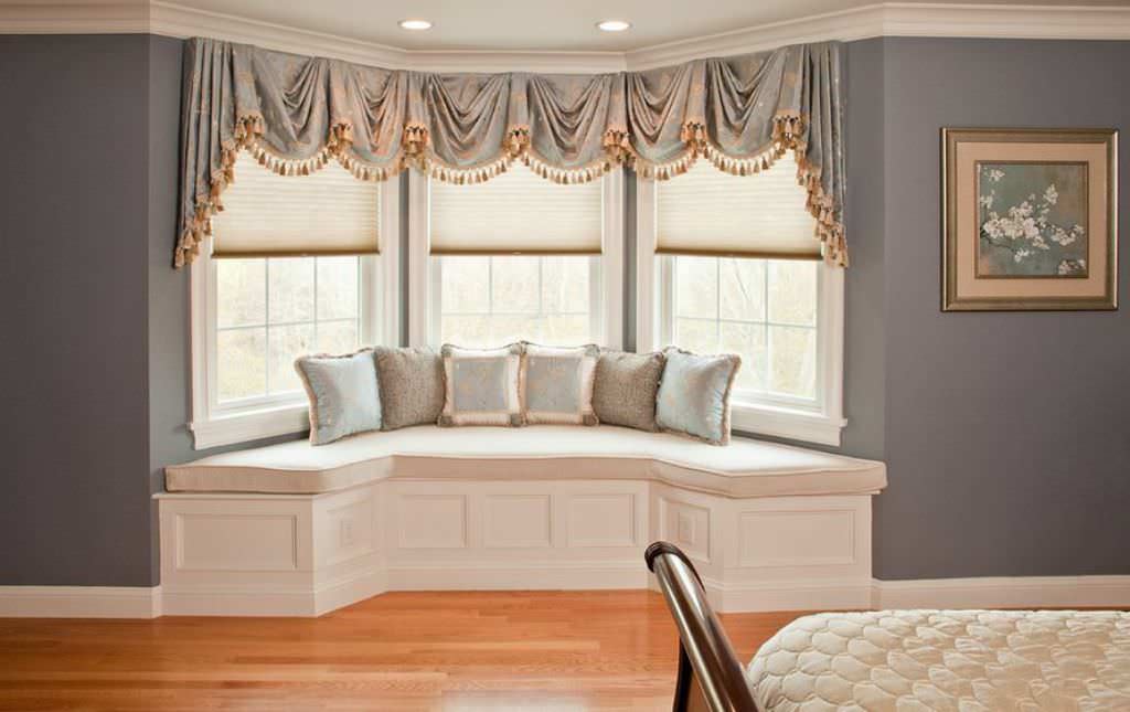 Image of: Window Shades For Bay Windows