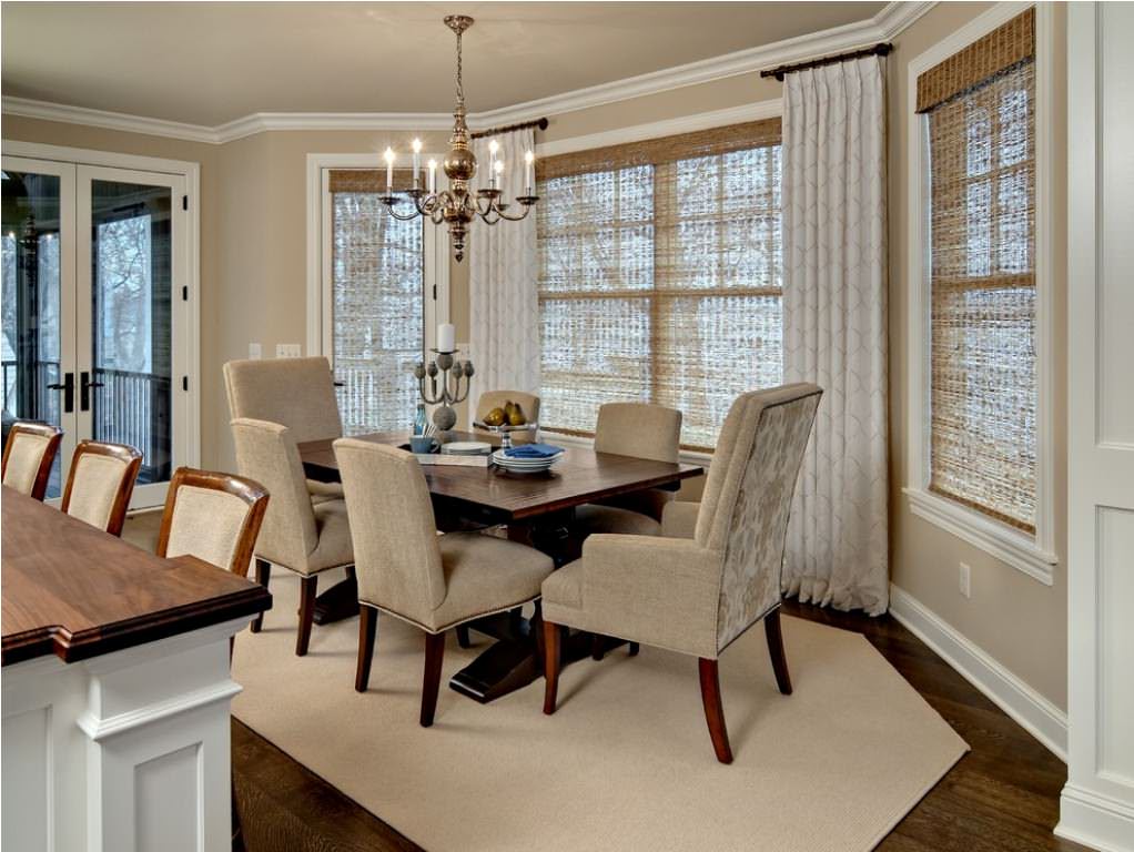 Image of: Window Shades Ideas For Bay Windows In Dining Room