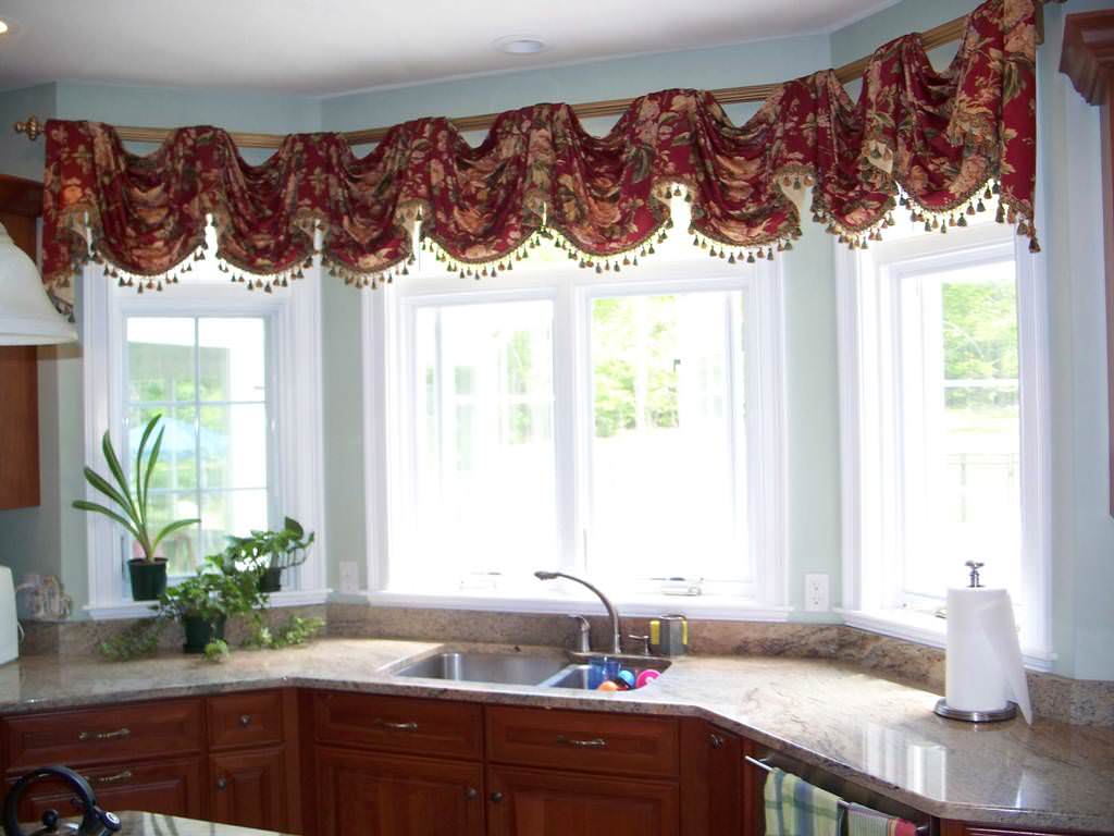 Image of: Window Shades Ideas For Bay Windows In Kitchen