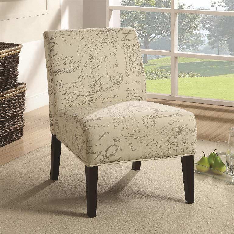 Image of: armless accent chairs