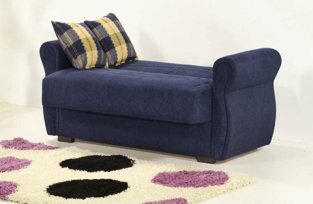 Image of: blue sleeper sectional sofa for small spaces