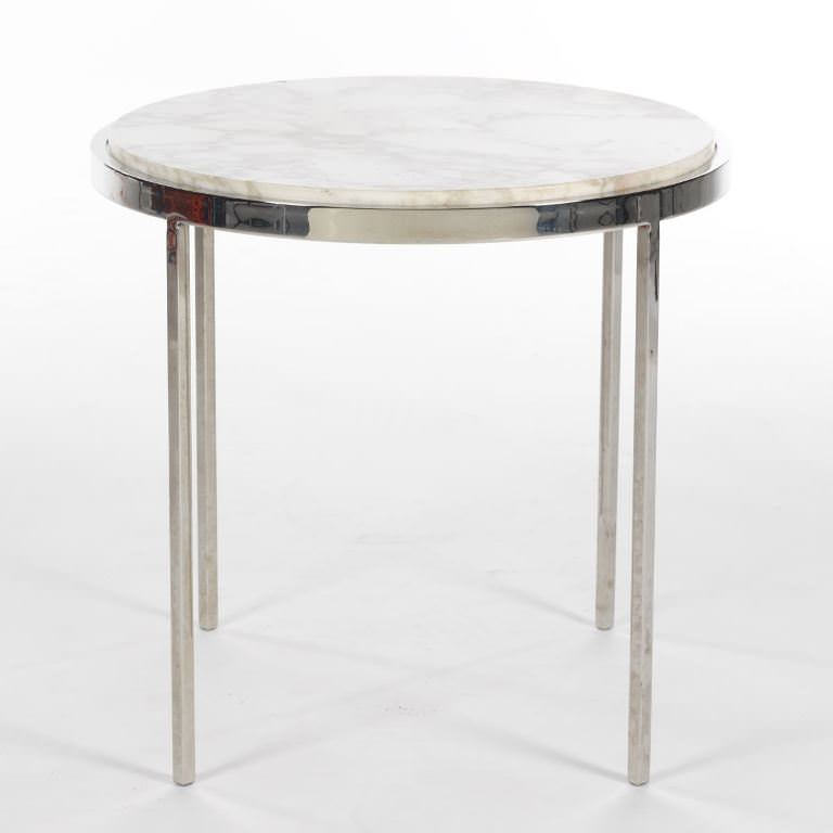 Image of: chrome accent table design