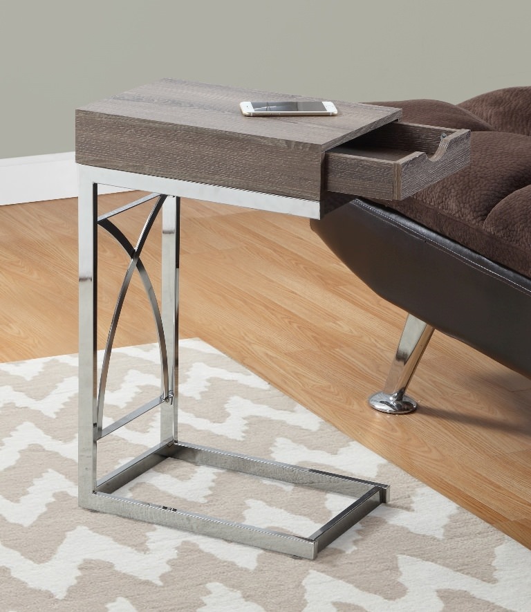 Image of: chrome accent table style