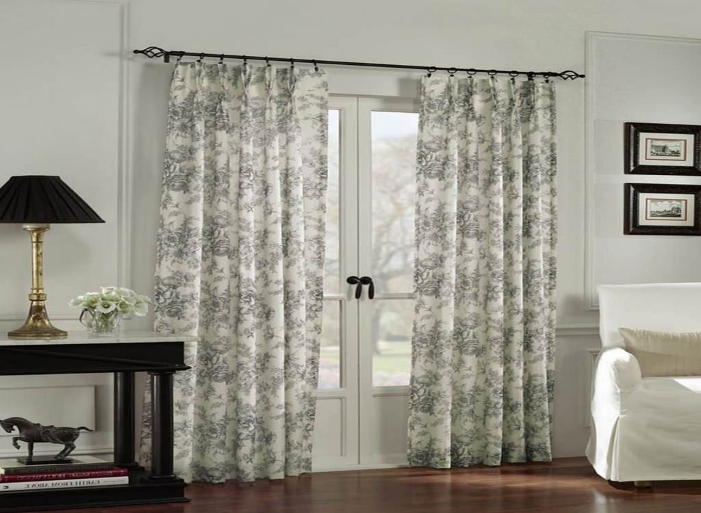 Image of: curtains for french doors design