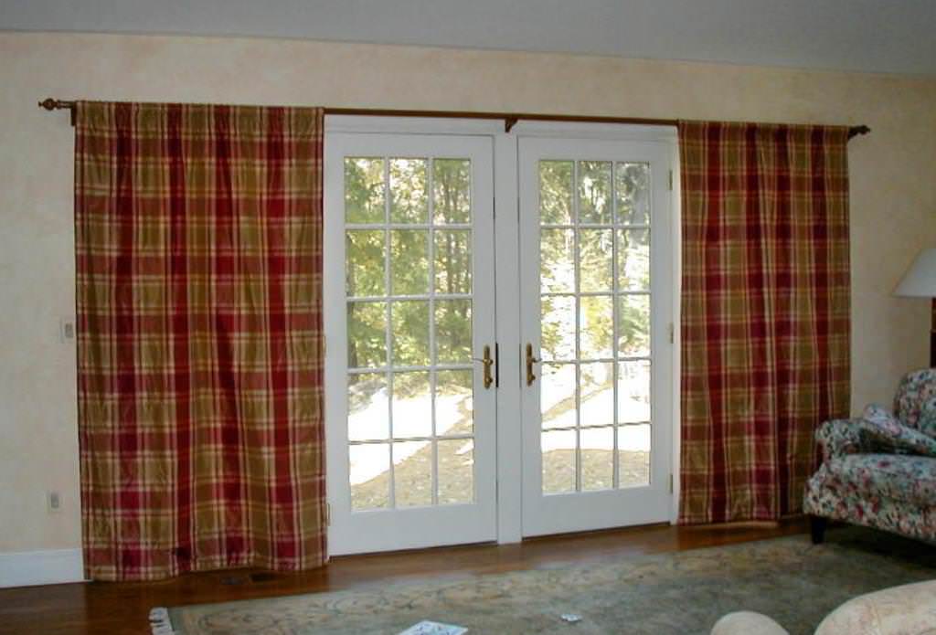 Image of: curtains for french doors living rooms