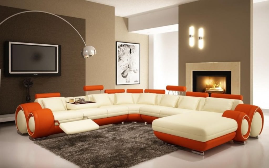 Image of: living room paint ideas with accent wall designs