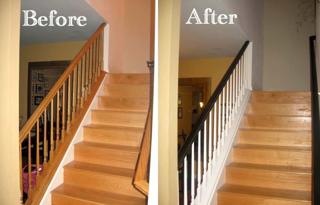 Image of: staircase makeover diy