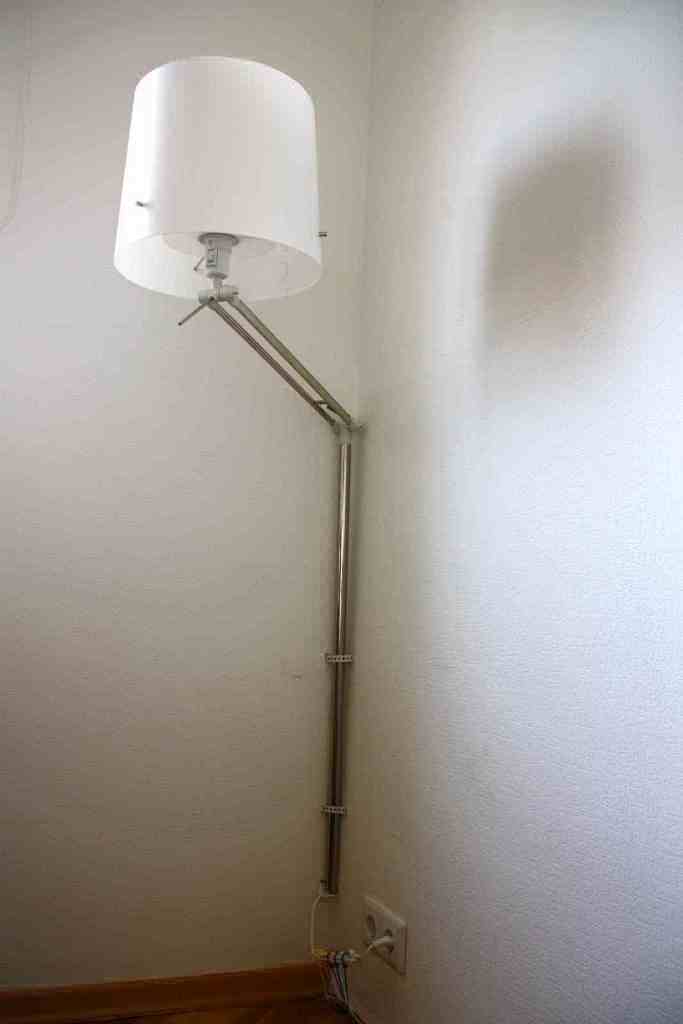 Image of: wall mounted corner floor lamp