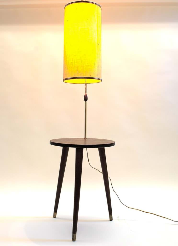 Image of: yellow corner floor lamp