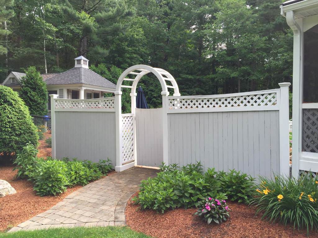 Image of: accent fence front gate