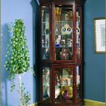 beautiful-lighted-corner-curio-cabinet