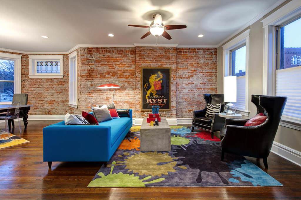 Image of: brick accent wall designs